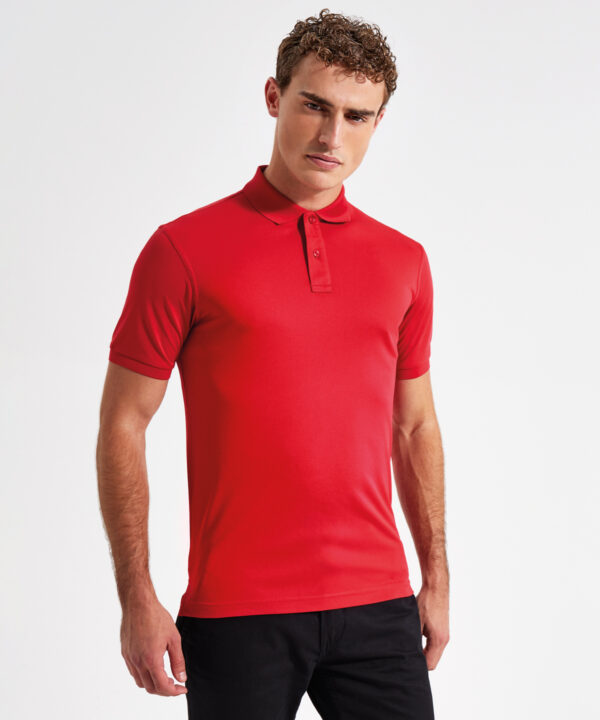 Cationic recycled polyester polo 