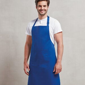 Colours bib apron with pocket