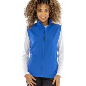 Women's recycled 2-layer printable softshell bodywarmer