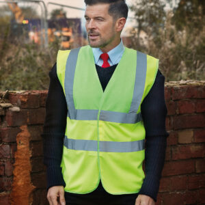 Hi-vis 2-band-and-braces waistcoat (HVW100)